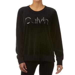 Calvin Klein Performance Velvet Logo Sweatshirt